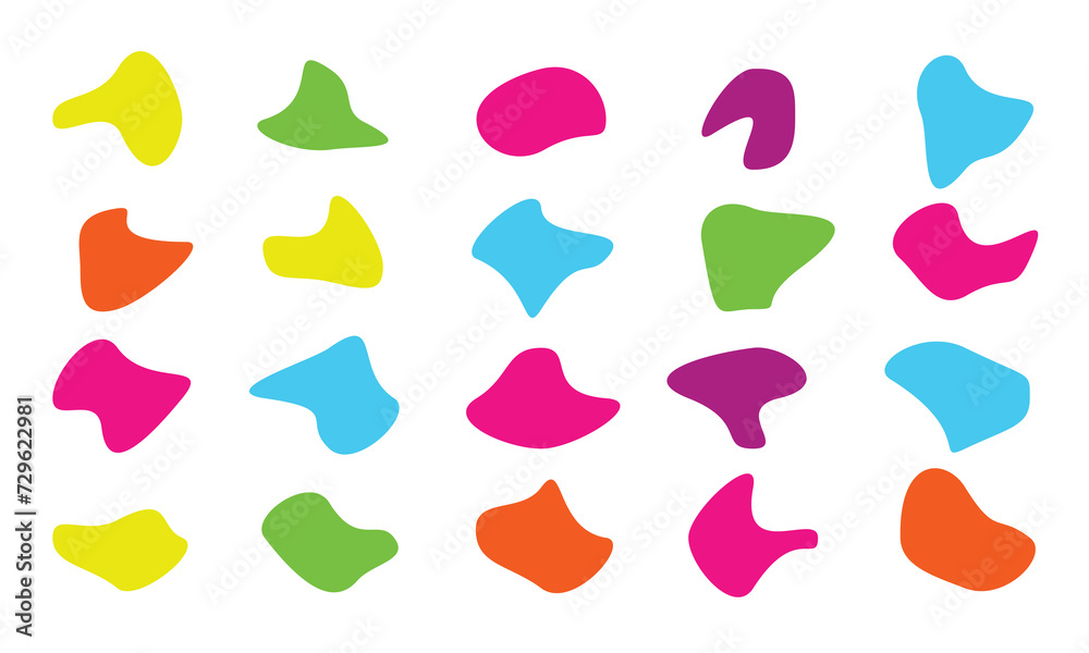 round abstract organic shapes, incredible abstract organic shapes vector