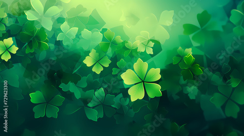 Beautiful green St. Patrick's Day background banner