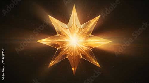 gold star light/ glowing effect