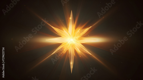 gold star light/ glowing effect