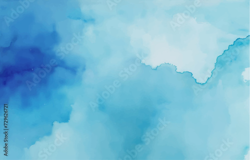 Abstract light blue watercolor for background	