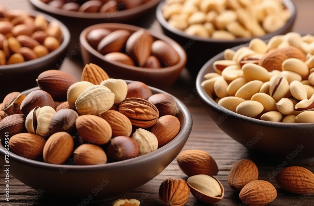 Collection of nuts and dried fruits Collection of nuts and dried fruits