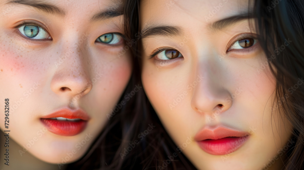 Portrait of beauty asian woman with perfect healthy glow skin facial. Beautiful young asian woman with clean fresh skin, Face care, Facial treatment, Cosmetology, beauty and spa, Asian women portrait. Portrait of beauty asian woman with perfect healthy glow skin facial. Beautiful young asian woman with clean fresh skin, Face care, Facial treatment, Cosmetology, beauty and spa, Asian women portrait.