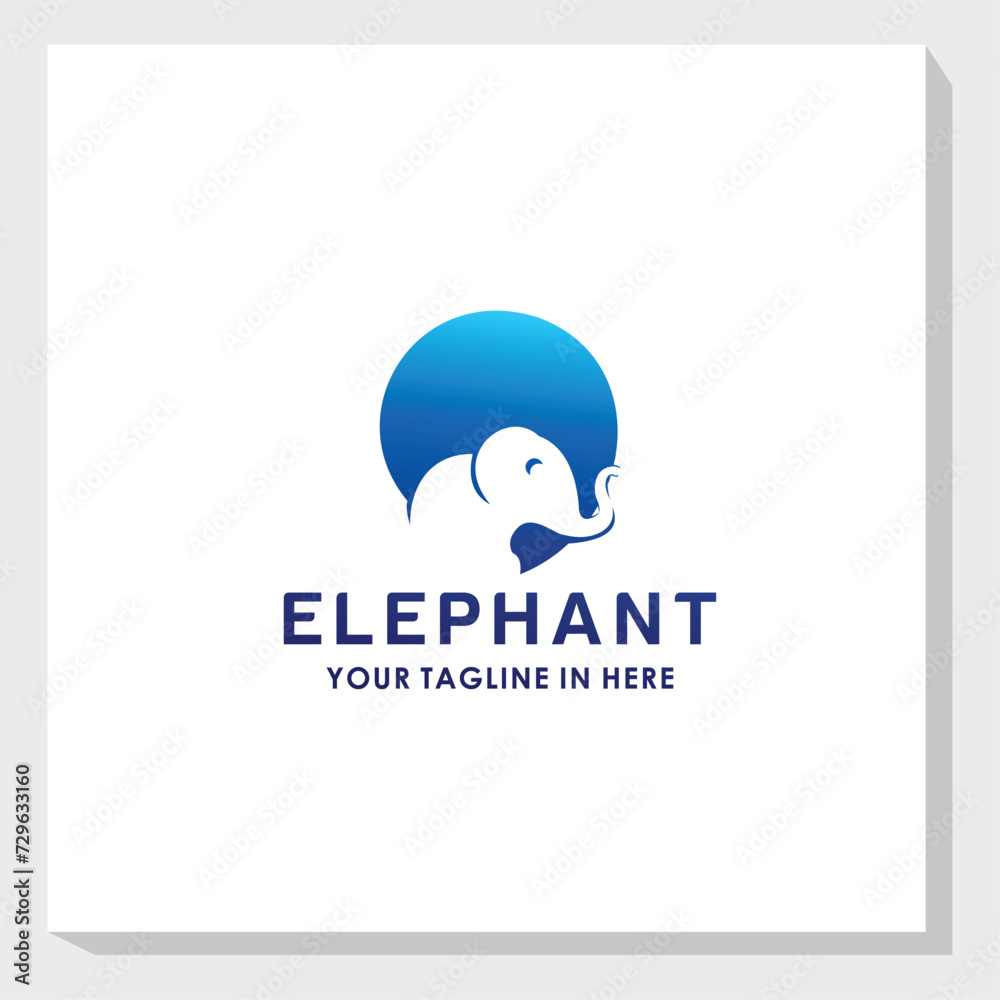 elephant logo design vetor, animal logo inspiration elephant logo design vetor, animal logo inspiration