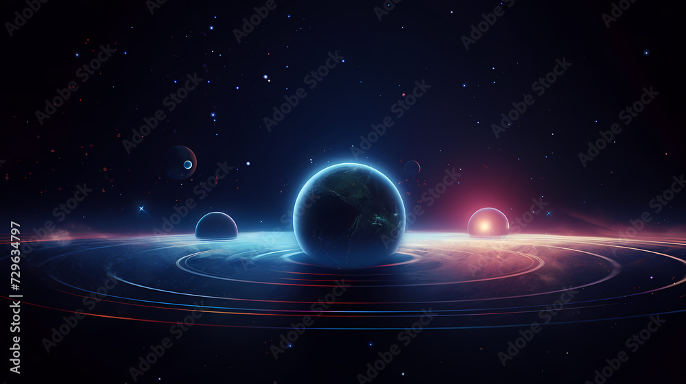 Obraz premium Space background, cosmic science, astronomy background