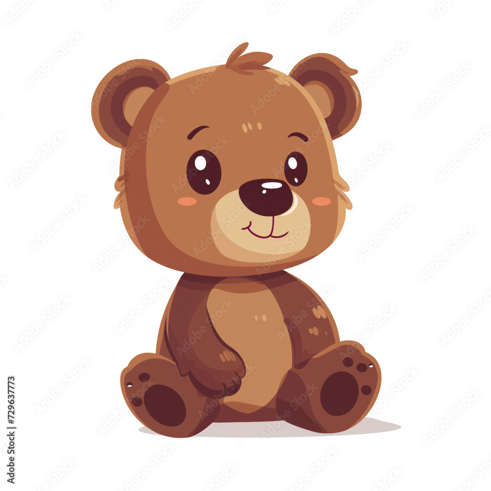 Obraz premium teddy bear cartoon isolated