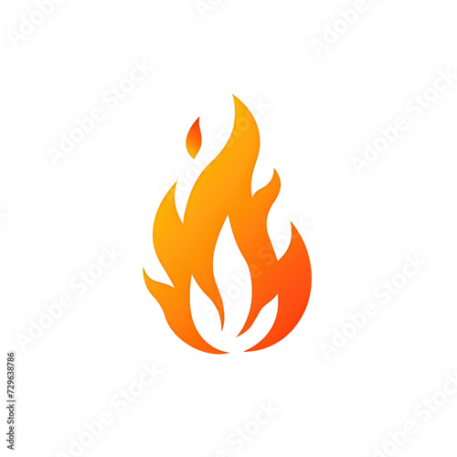 fire flames icon isolated