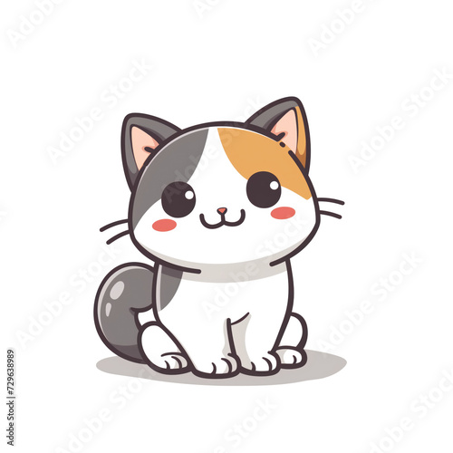 cute cat illustration isolated © Igor