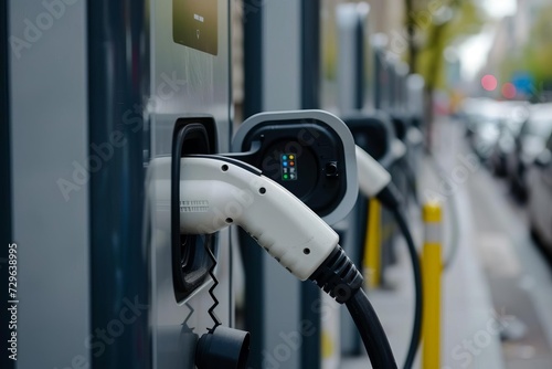 Power supply for electric car charging station Showcasing the growing trend of electric vehicles and sustainable transportation