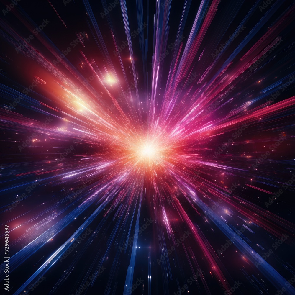 Futuristic speed motion with blue and red rays of light abstract background Futuristic speed motion with blue and red rays of light abstract background