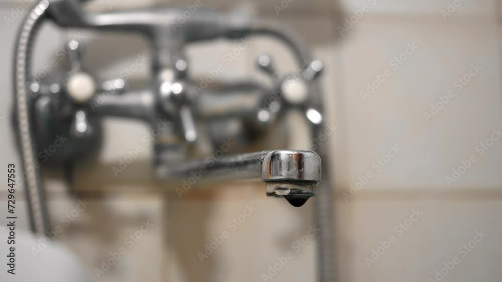 Old leaky faucet. Dripping faucet. Water dripping from the faucet. Plumbing covered with limescale. Plumbing in need of repair. Save water. Leaking Water tap. Household equipment service. Wasted water Old leaky faucet. Dripping faucet. Water dripping from the faucet. Plumbing covered with limescale. Plumbing in need of repair. Save water. Leaking Water tap. Household equipment service. Wasted water