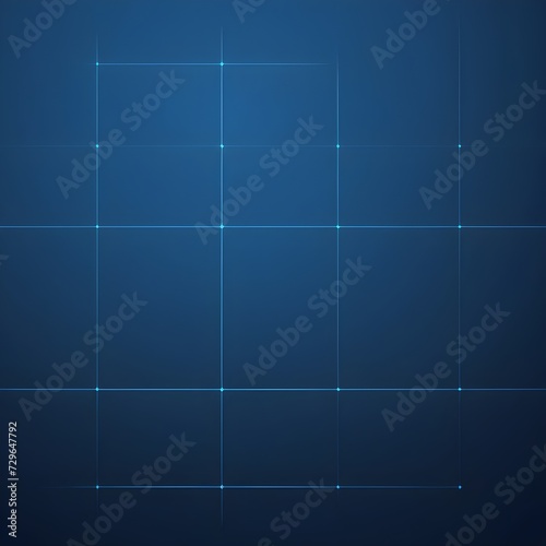 digital technology square and line network abstract blue background. Modern abstract business template with blue line on blue square gradient background.