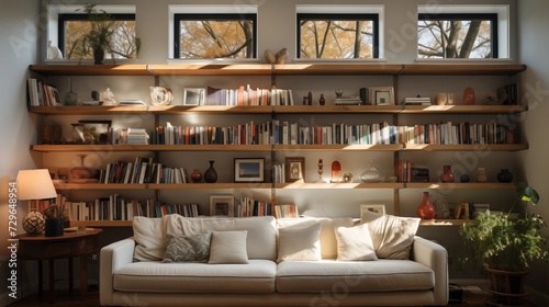 Utilize light shelves to reflect and distribute natural light deeper into the room