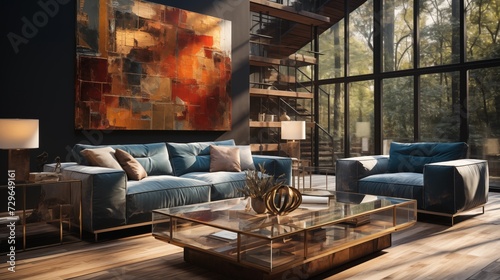 Utilize light-reflecting materials like metallic accents or glass furniture for added brightness © Aeman