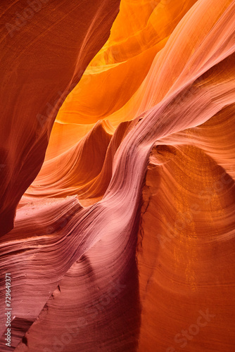 Antelope Canyon Warm Tones, Erosive Beauty - Upward Perspective