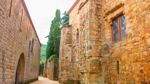 Fototapeta Naklejka Na Ścianę i Meble -  Fontfroide Abbey or Abbaye de Fontfroide
