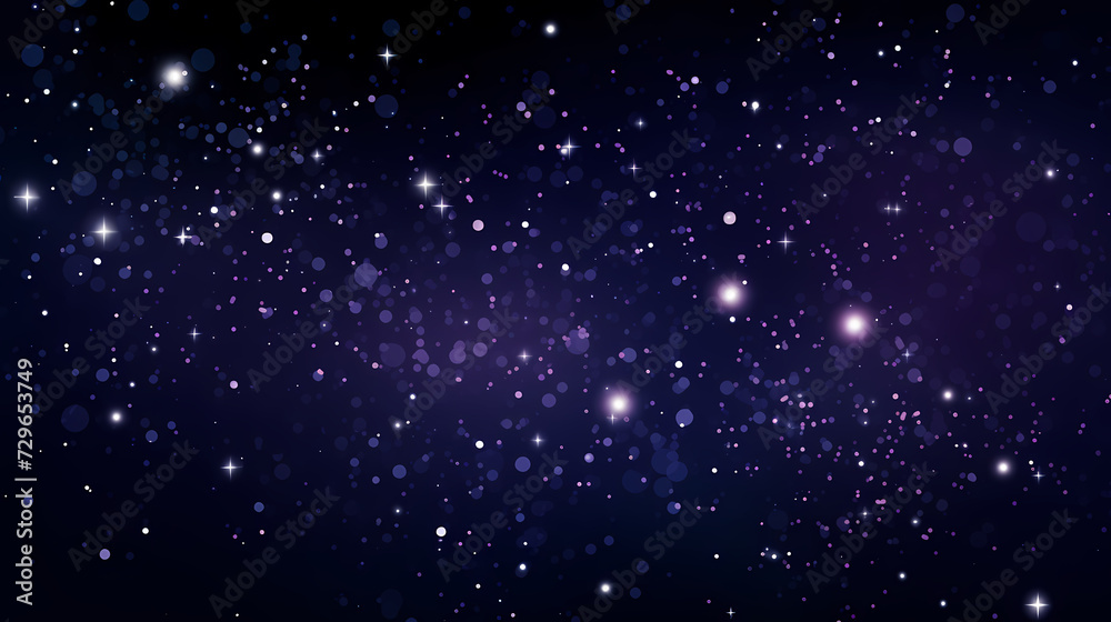 Fototapeta premium Mysterious star themed gradient background with countless twinkling stars