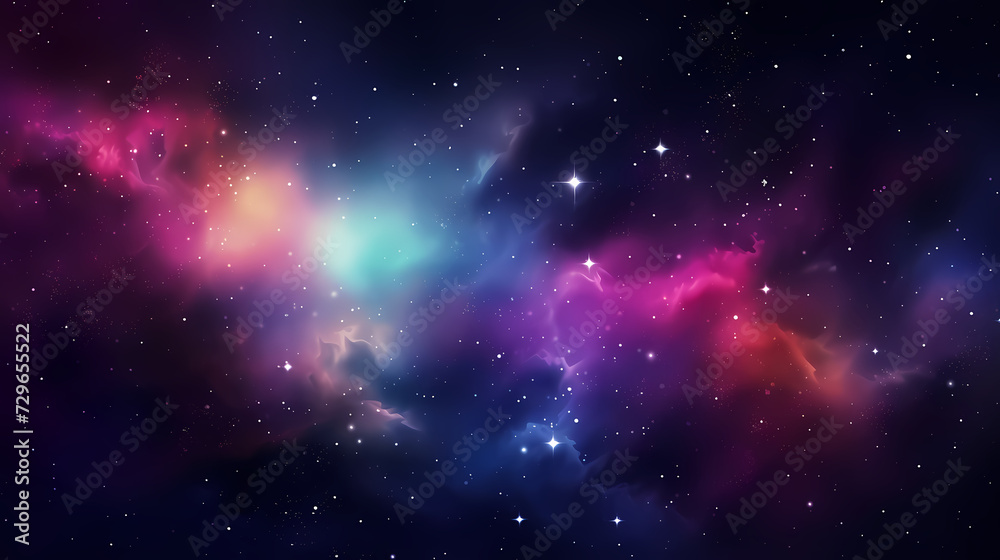 Fototapeta premium Countless stars twinkle in the night sky