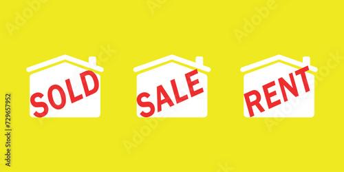 Various Real Estate and Business Signs. Please see my variations on this theme - other vector Real Estate signs.