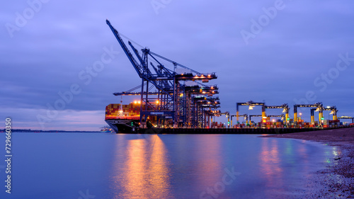 Felixstowe Container Port, Suffolk, UK photo