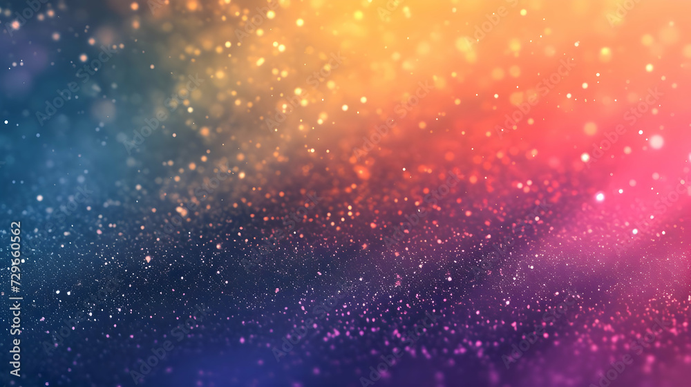 Pink purple yellow colors shiny gradient background with glitter pieces. High quality