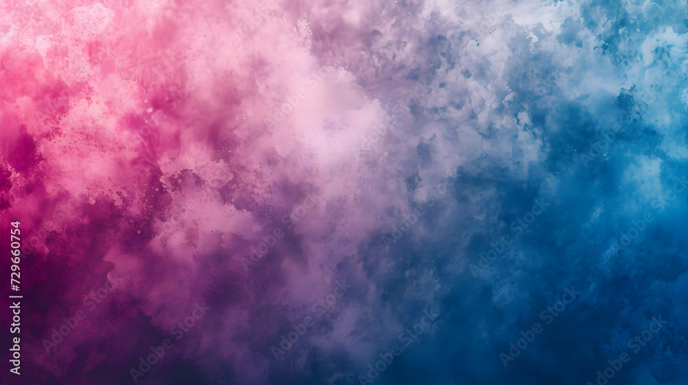 Pink, blue grainy gradient with smoke. High-resolution