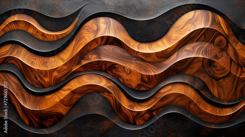 Obraz na płótnie Abstract wood and colored epoxy resin texture background. Captivating image for printing. Contemporary art. Intricate details. Rich colors w salonie