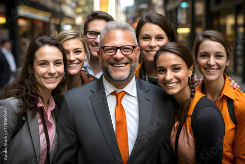 business successful laughing group in office. finance team. motivating leaders of a business corporation. communication between employees in the company