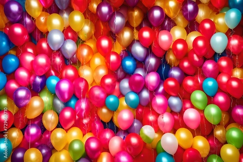 background of balloons