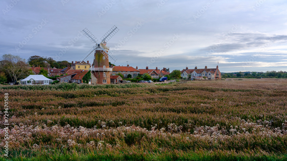 Sunset over Cley Mill, Norfolk, UK Sunset over Cley Mill, Norfolk, UK