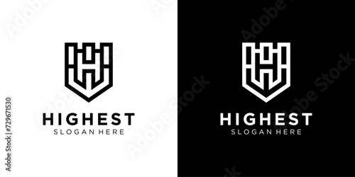 H Letter Shape Logo