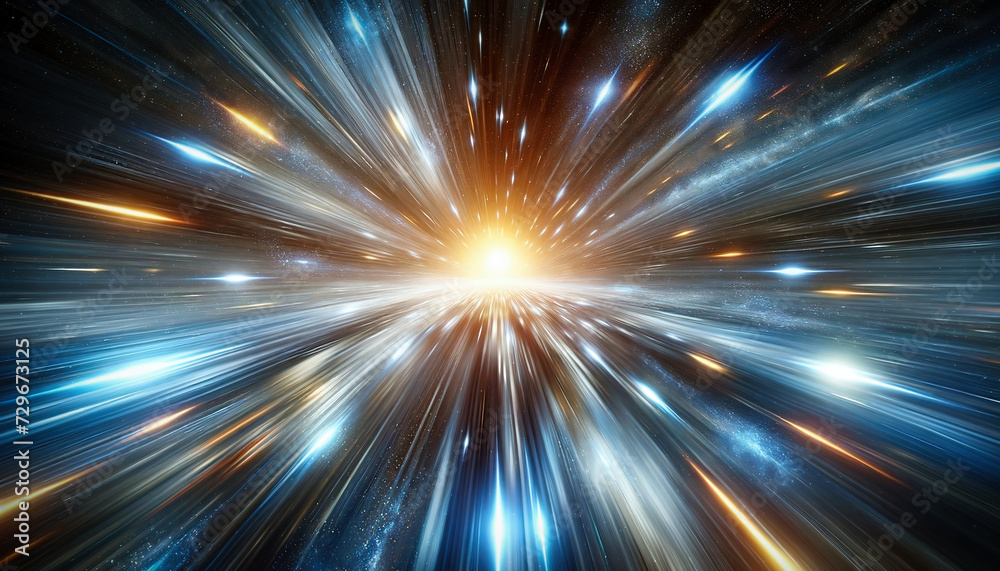 Obraz premium at the speed of light