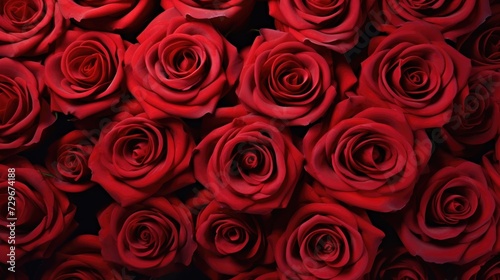 Red roses on black background  valentine s day background.