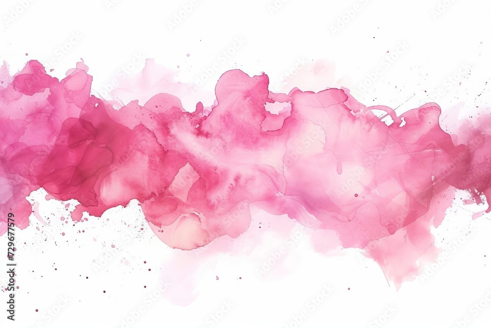 Pink watercolor stain An artistic and fluid design element
