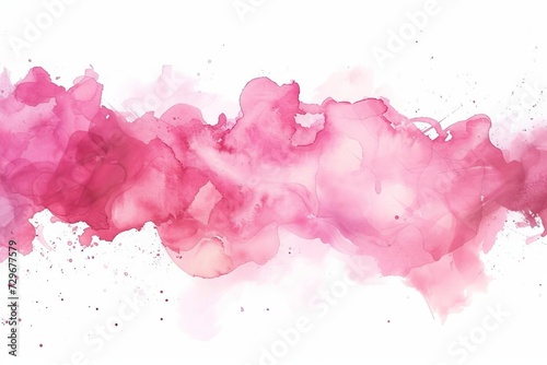 Pink watercolor stain An artistic and fluid design element