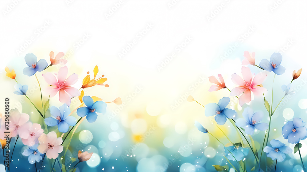 Obraz premium Spring background, green natural rustic background