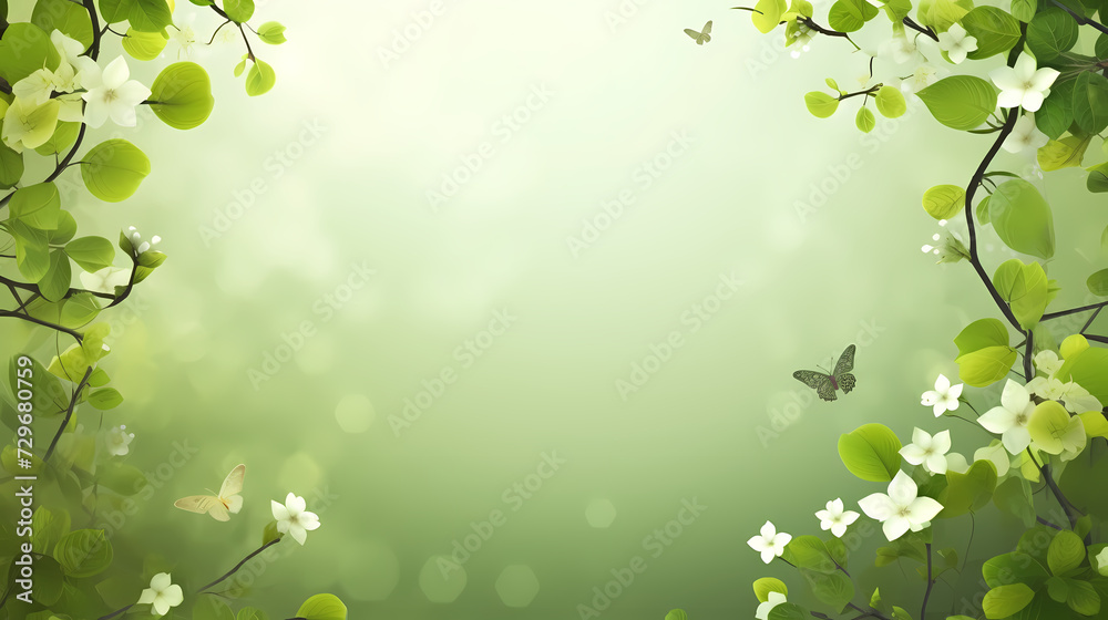 Green leaves eco friendly background with copy space for text Green leaves eco friendly background with copy space for text