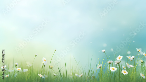 Green leaves eco friendly background with copy space for text