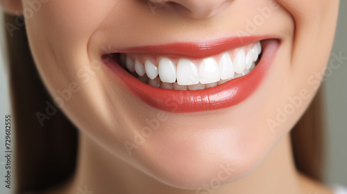 close up of a woman s smile