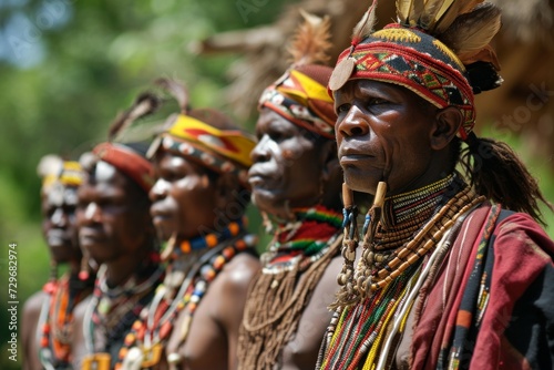 Indigenous tribe in the forest