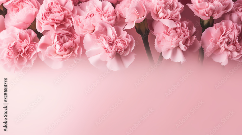 Obraz premium Women's Day or Mother's Day theme background, decorative flower background pattern
