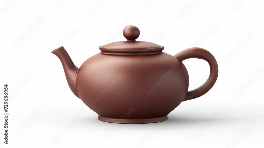 Traditional purple clay teapot(紫砂壶) isolated on white background. Traditional purple clay teapot(紫砂壶) isolated on white background.