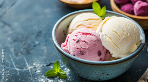 Summertime Indulgence: Ice Cream Delight in a Bowl