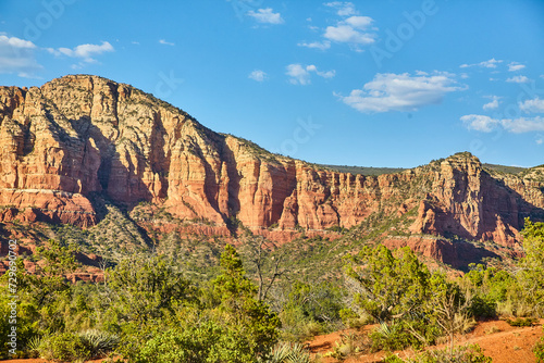 Majestic Bell Rock Formation and Desert Flora, Sedona
