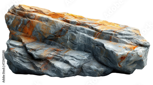 Big stone isolated on transparent background  nature element png.