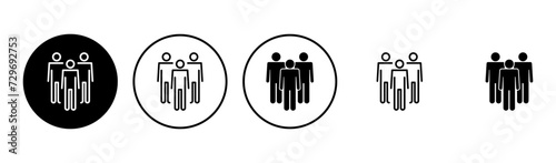 People icon set. person icon vector. User Icon vector. team symbols