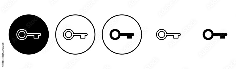 Key icon set. Key vector icon. Key symbol Key icon set. Key vector icon. Key symbol