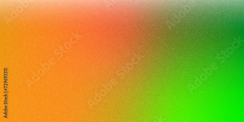 Grainy gradient simple color grain texture noise. Yellow red Green colors. Poster design brochure background wallpaper for social networks. Vector illustration.