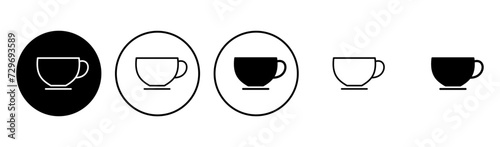 Coffee cup icon set. cup a coffee icon vector.