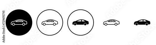 Car icon set. car vector icon. small sedan